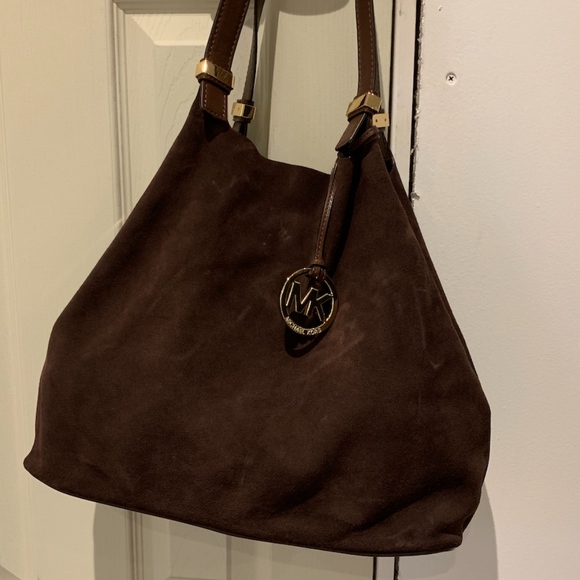 Suede Michael Kors Hobo Bag - Picture 1 of 4